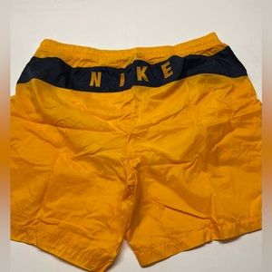 Nike swim‎ trunks men’s size XXL yellow/blue EUC
